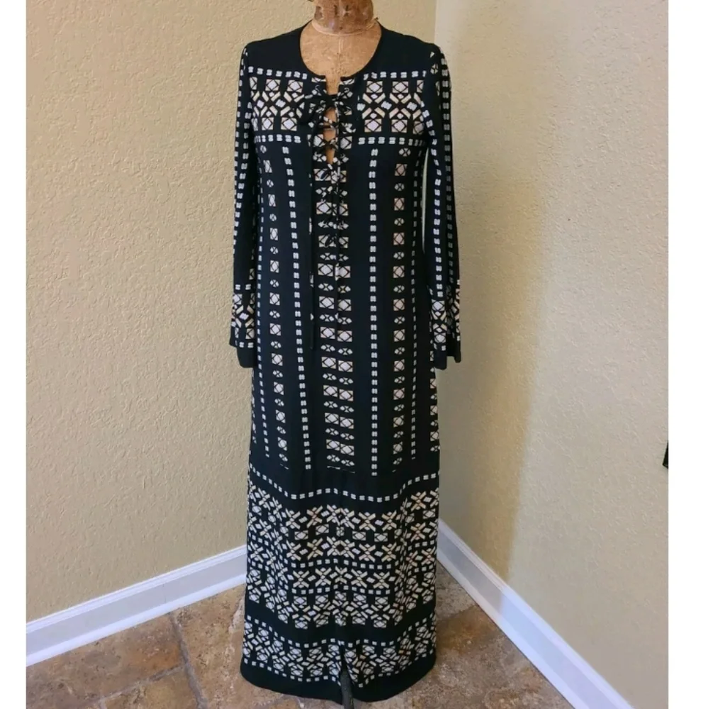RARE BCBG MaxAzria Lianna Kaftan Maxi Dress XS - Picture 7 of 12